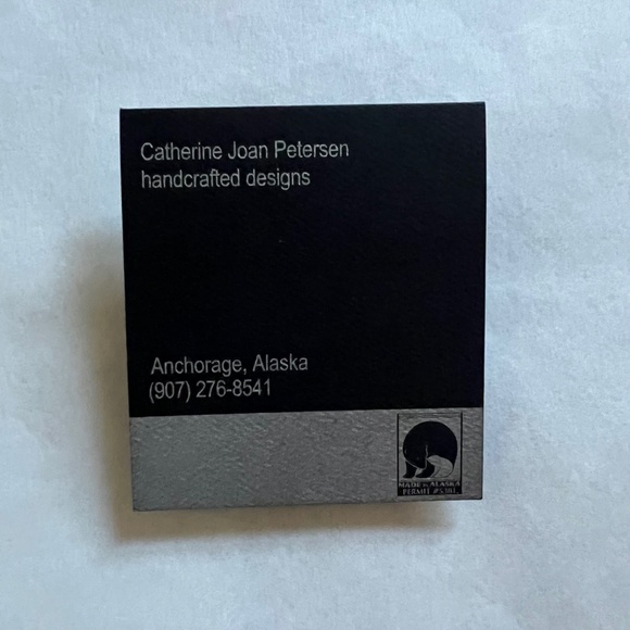 Dragonfly print earrings, Catherine Joan Petersen, new w/o tags, Christmas gift - Picture 6 of 6